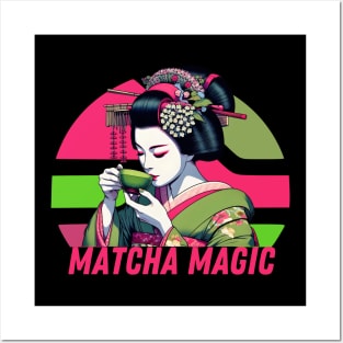 Matcha geisha Posters and Art